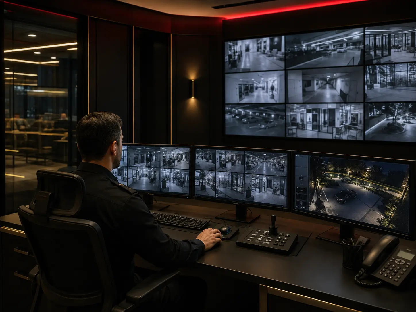 Centro profesional de monitoreo CCTV
